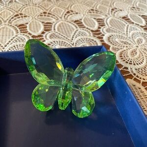 Retired - Peridot Crystal Butterfly Figurine